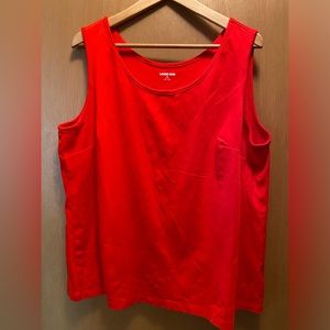 Lands’ End Women’s Plus Size Scoop Neck Tank Top Size 3X